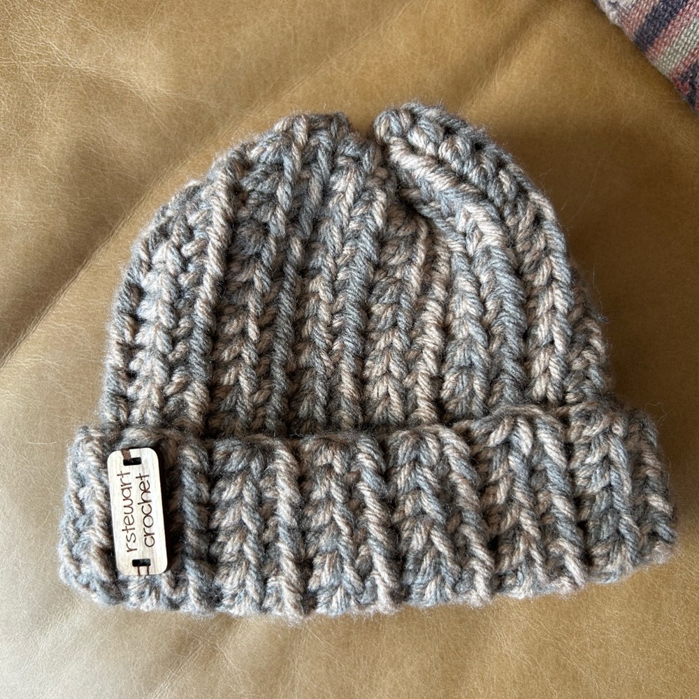 Crochet newborn beanie